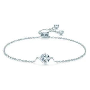 Moissanite Solitaire Diamond Bracelet for Women
